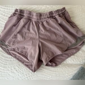 Lululemon running shorts with side pockets